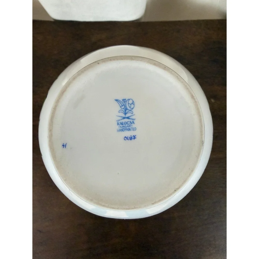 Kalocsa Hungary Handpainted MCM Floral 7